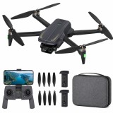 Drona 4K 13MP cu GPS si WiFi 5G, Retur Automat, Follow Me, Waypoint, Autonomie 50 min, 2 Baterii, Geanta, Negru/Gri