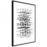 Cumpara ieftin Poster - Love Letter, cu Ramă neagră, 30x45 cm