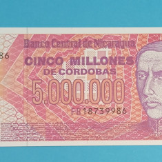 Nicaragua 5.000.000 Cordobas 1990 'Ordonez' UNC serie: FB18739986