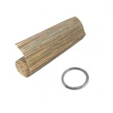 Gard/paravan din bambus natural, 5x2 m, sarma zincata, Strend Pro