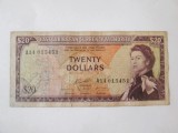 Cumpara ieftin Rară! Insulele Caraibe/Caraibele de Est/East Caribbean States-Antigua 20 Dollars 1965,bancnota din imagini la cel mai mic preț