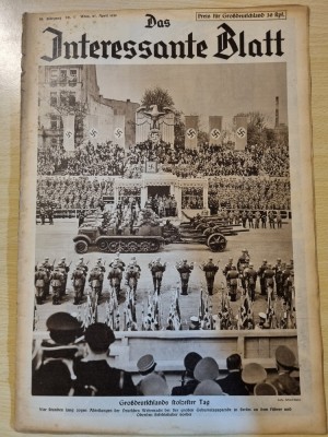 revista nazista austria 27 aprilie 1939-foto adolf hitler,germania nazista foto