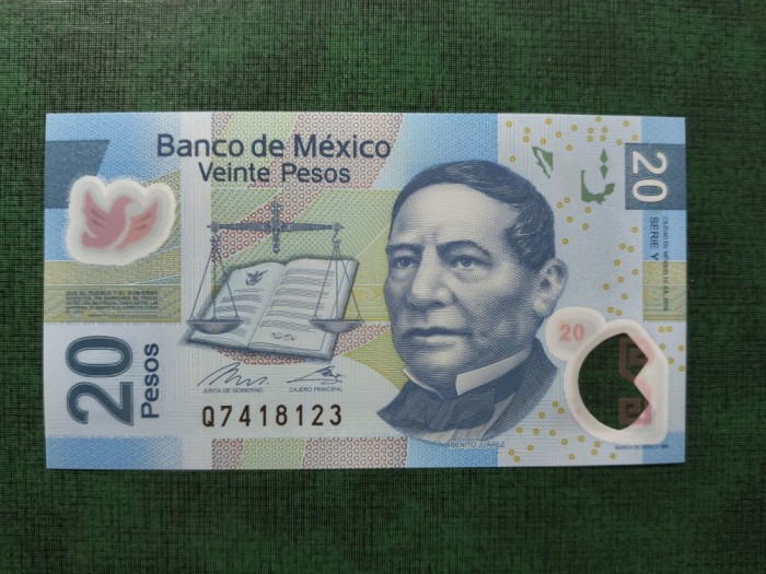 MEXIC 20 PESOS 2016 UNC