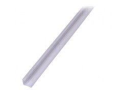 Profil aluminiu de suprafață alb pentru module LED 2m