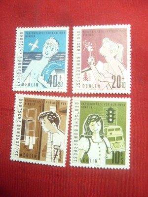 Serie Ajutor pt.copii Berlin 1960 , 4 valori foto