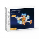 Labirint magnetic cu lumini pentru copii, 54 piese, 3D, 7.5 cm