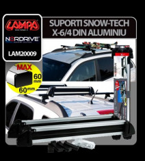 Suporti schiuri Snow-Tech X-6/4 din aluminiu - SSST983 foto