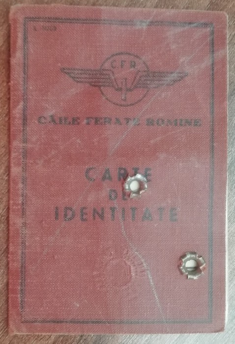 M3 C18 - 1957 - tematica CFR - Carte de identitate CFR