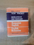 NEW POCKET ROMANIAN - ENGLISH / ENGLISH - ROMANIAN DICTIONARY de IRINA PANOVF , 1982