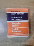 NEW POCKET ROMANIAN - ENGLISH / ENGLISH - ROMANIAN DICTIONARY de IRINA PANOVF , 1982