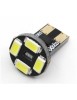 Led auto Canbus T10 4 SMD 5730 12V fara polaritate, Xenon Bright