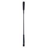 Cravasa Devil Sticks Slap din Piele Naturala, Negru, 72 cm