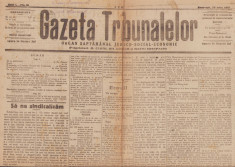 Z192 Gazeta Tribunalelor an I nr 15 1919 foto
