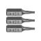 65490 STHOR Set 3 biti profil Torx T8, prindere hexagonala 1/4&amp;quot;, lungime 25 mm
