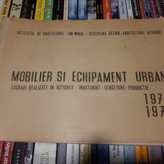 MOBILIER SI ECHIPAMENT URBAN - INST. DE ARHITECTURA ''ION MINCU''- 1974/1975