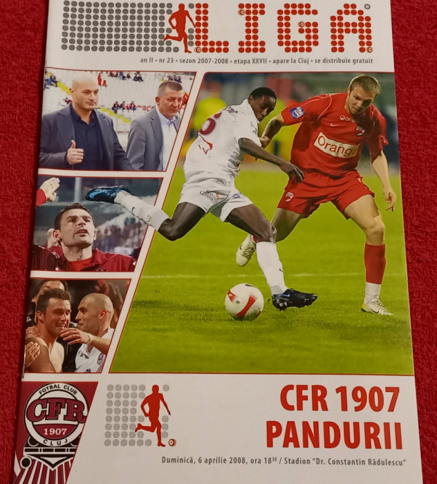 Program meci fotbal CFR 1907 CLUJ - PANDURII TARGU JIU (06.04.2008)
