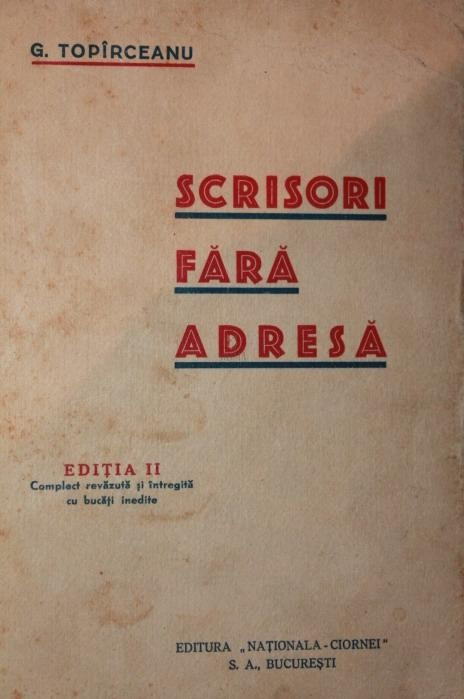 SCRISORI FARA ADRESA