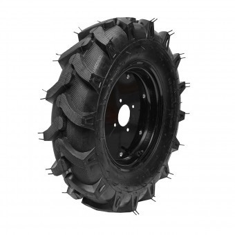 Roata completa 600/12 R1 6PR crampon cu janta neagra
