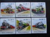 Mozambic -Locomotive cu abur-serie completa ,MNH, Nestampilat