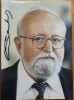 Autograf pe fotografie mare a ceelbrului compozitor polonez Krysztof Penderecki