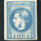 1868 , Lp 23 , Carol I cu favoriti 4 Bani albastru - M.V.L.H.