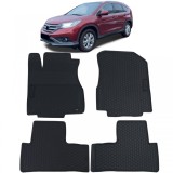 Set Premium de Covorase din Cauciuc pentru Podea Negru pentru Honda CR-V 4 12-18 Performance AutoTuning