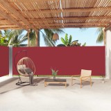 VidaXL Copertină laterală retractabilă, roșu, 200x1000 cm 318047