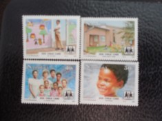 Namibia-SOS,salvati copiii-serie completa MNH foto
