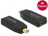 Adaptor mini Displayport 1.2 la HDMI T-M 4K pasiv negru, Delock 65583