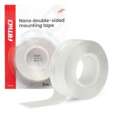 Bandă dublu adezivă nano reutilizabilă pentru montare 30mm x 3m x 1mm AMIO-04848