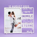 Placuta/Rama Save the Date personalizată, 18x17cm