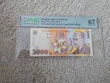 Vand bancnota de 5.000 de lei, din 1998,gradata, PMG 67