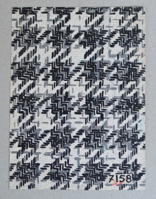 Model imprimare textile acuarela Franta 1970