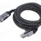 Cablu USB 3.1 RJ45 și USB C, 10m, U/FTP, Goobay