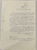 Alexandru Piru - document vechi - manuscris, semnatura olografa