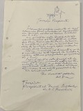 Alexandru Piru - document vechi - manuscris, semnatura olografa