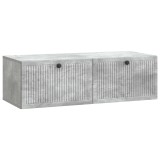 vidaXL Oglindă TV montată pe perete Gri Beton 98 x 41 x 30 cm 898018