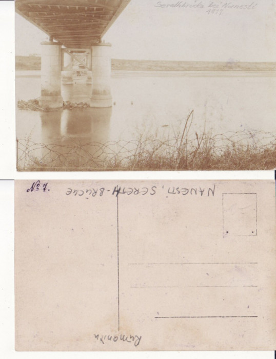 Nanesti (Focsani, Vrancea)- militara WWI, WK1-Podul peste Siret