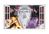 Sticker decorativ, Ferestra 3D, Uchiha-Uzumaki, 85 cm, 1017STK