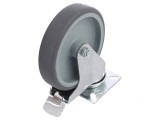 Roată de transport 125mm, 27mm lățime, 157mm &icirc;nălțime, capacitate 120kg TPA