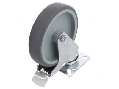 Roată de transport 125mm, 27mm lățime, 157mm &amp;icirc;nălțime, capacitate 120kg TPA foto