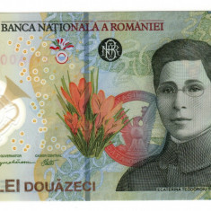 Bancnota BNR de 20 lei - Seria A - Ecaterina Teodoroiu