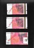 Rar! Franta Set test note 10 + 20 + 50 euro Ravel watermark, Europa