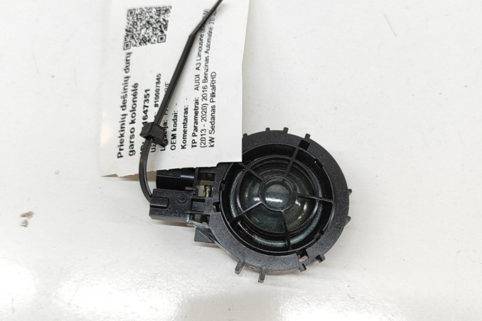 Difuzor ușă dreapta spate AUDI A3 Limousine 8VS, 8VM 2016 OEM: 8V0035399C | 31647351