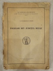 N. Georgescu Tistu, Folklor din judetul Buzau, 1928 foto
