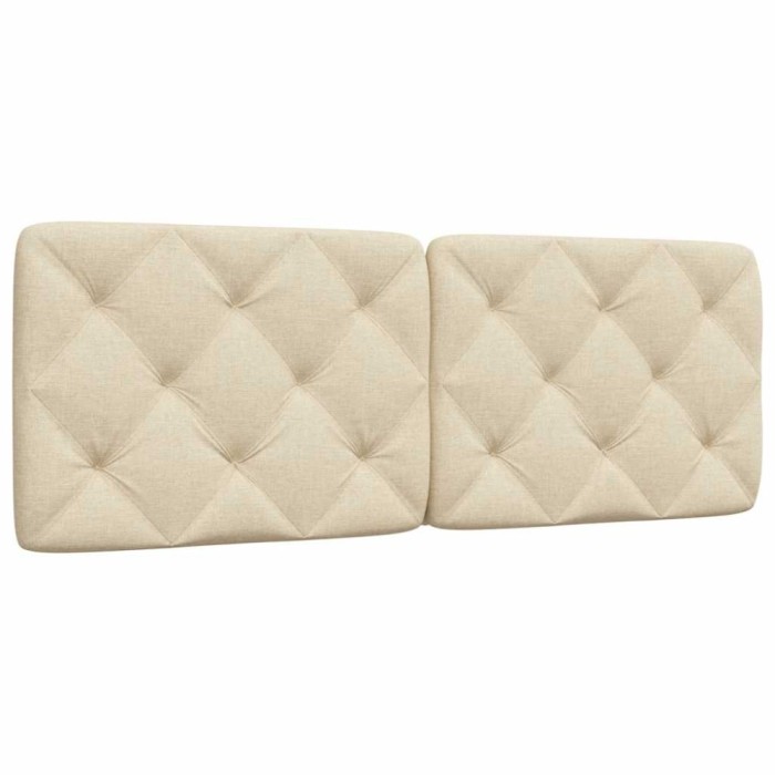 vidaXL Pernă pentru tăblie de pat, crem, 140 cm, material textil 4019224