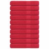 Prosoape pentru sauna 10 buc Rosu 80x200cm 360 g/m&sup2; 100% bumbac