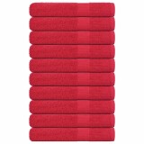 Cumpara ieftin Prosoape pentru sauna 10 buc Rosu 80x200cm 360 g/m&sup2; 100% bumbac