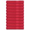 Prosoape pentru sauna 10 buc Rosu 80x200cm 360 g/m&sup2; 100% bumbac