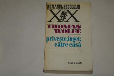 Priveste, inger, catre casa - Thomas Wolfe - 1977 foto